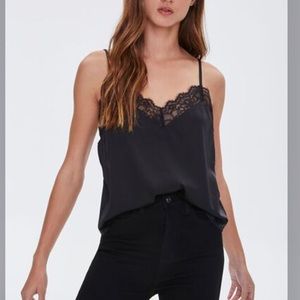 F21✨Black Lace Trim Cami Tank✨Tanks 3 for $30
